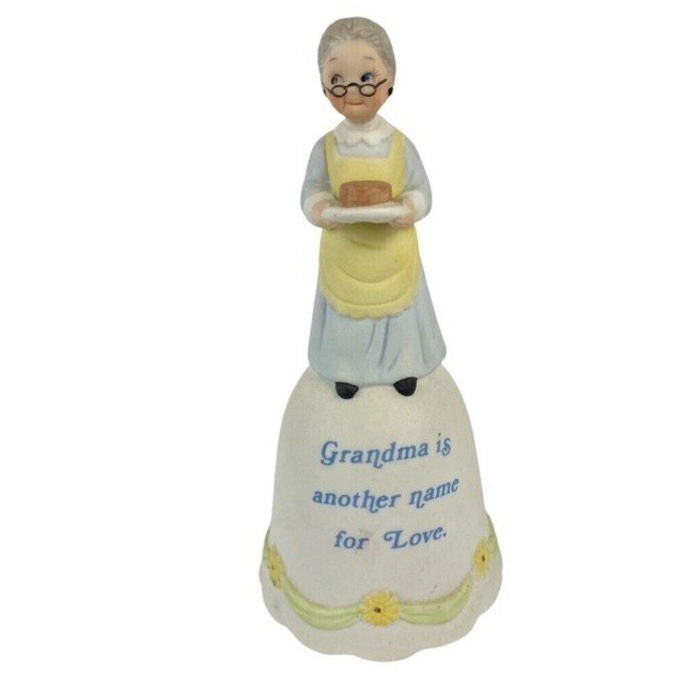 Vintage Home Decor Ceramic Grandma is Another Name for Love Porcelain Music Box